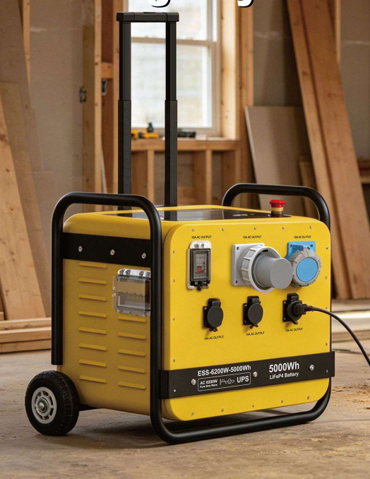 IESS-6200W 5kWh Mobile Construction Energy Storage Power Station