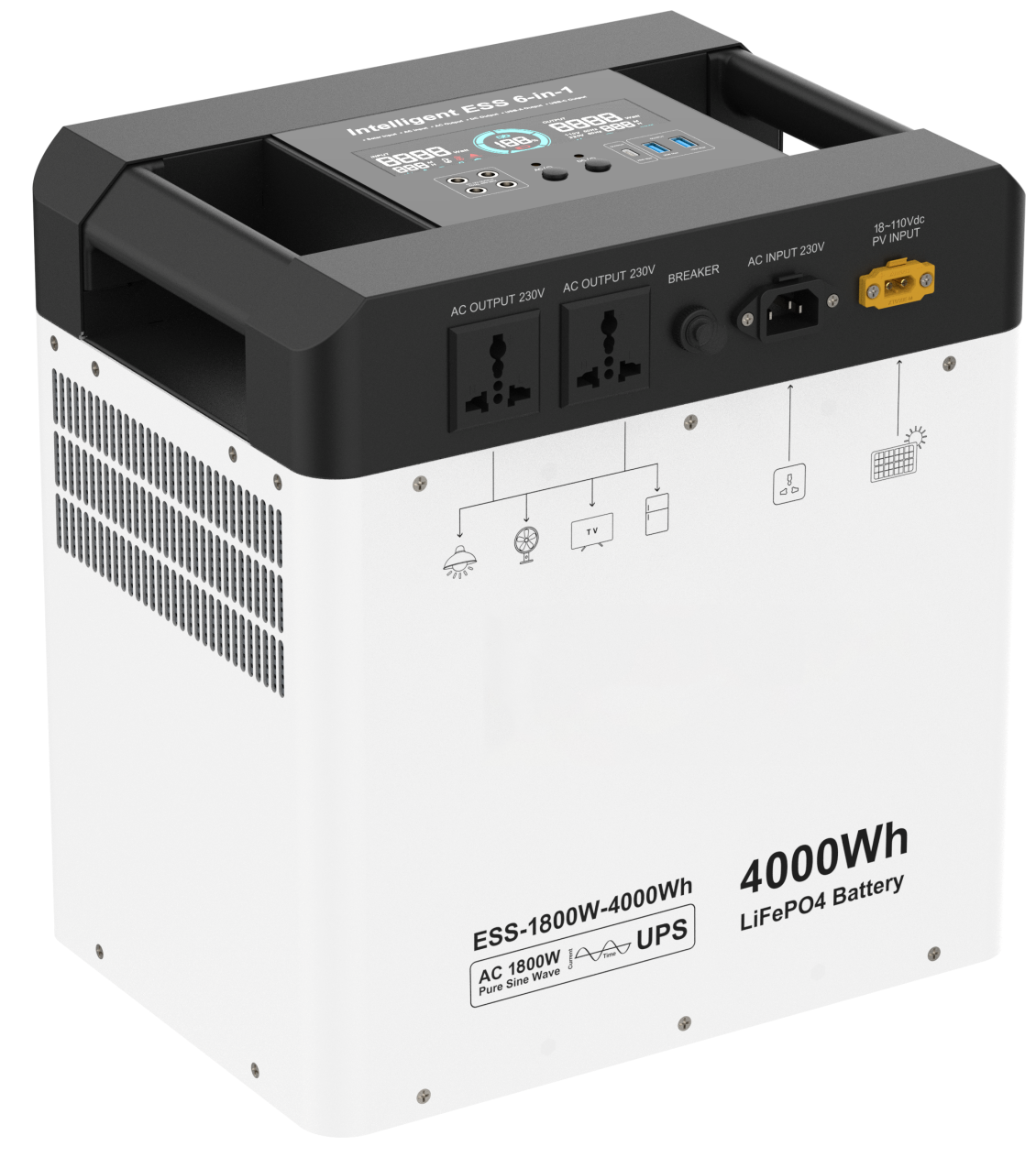 ESS-1800W-4000Wh Portable Power Station - Image 6