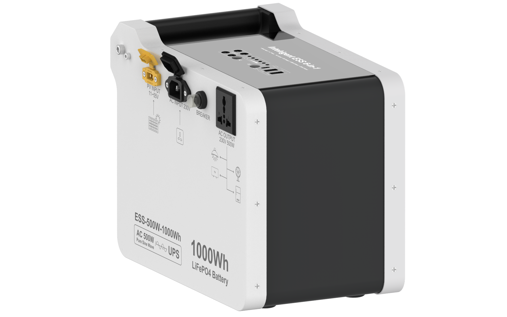 ESS-500W 1000Wh Electrical Characteristics - Image 6