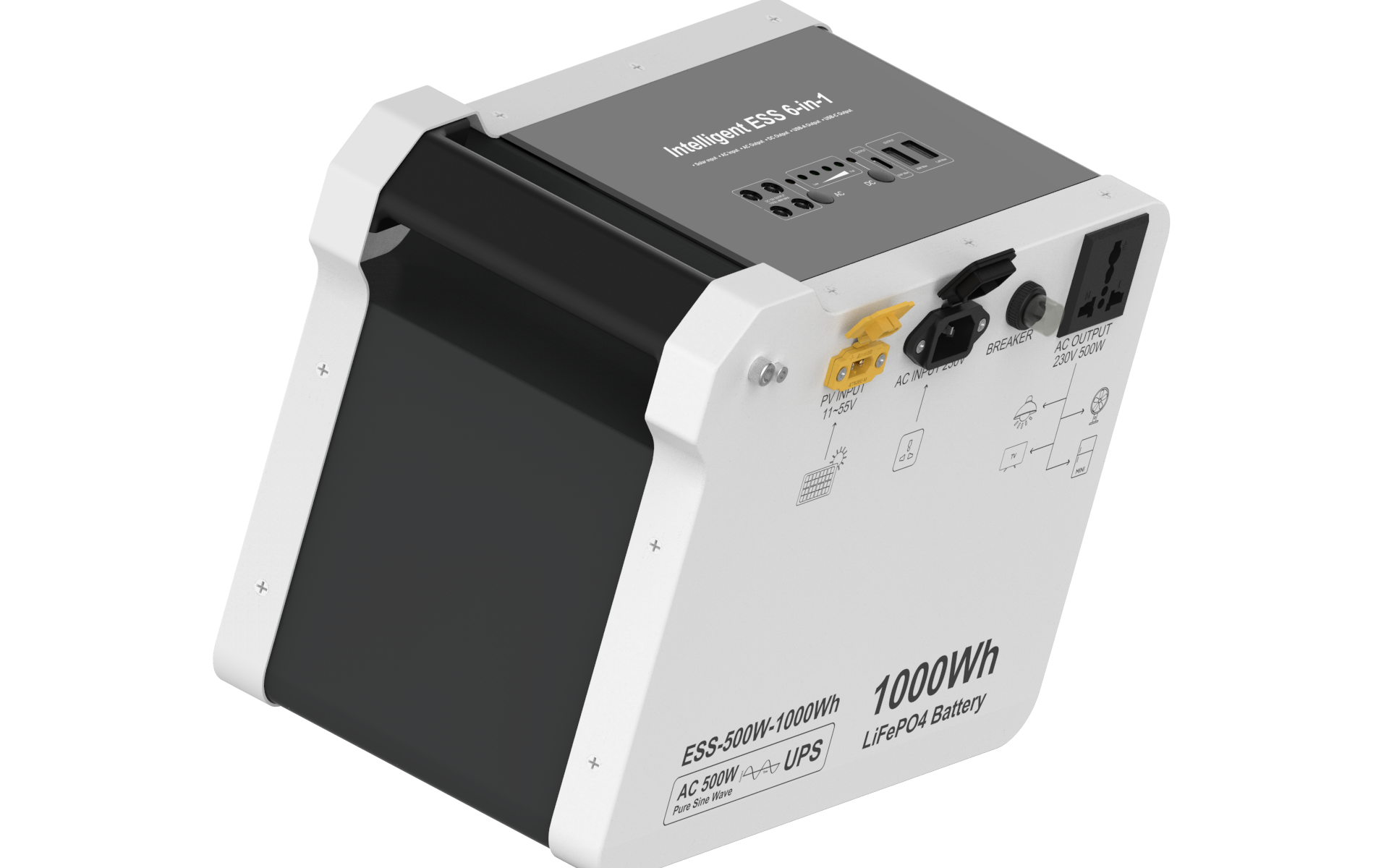 ESS-500W 1000Wh Electrical Characteristics - Image 2