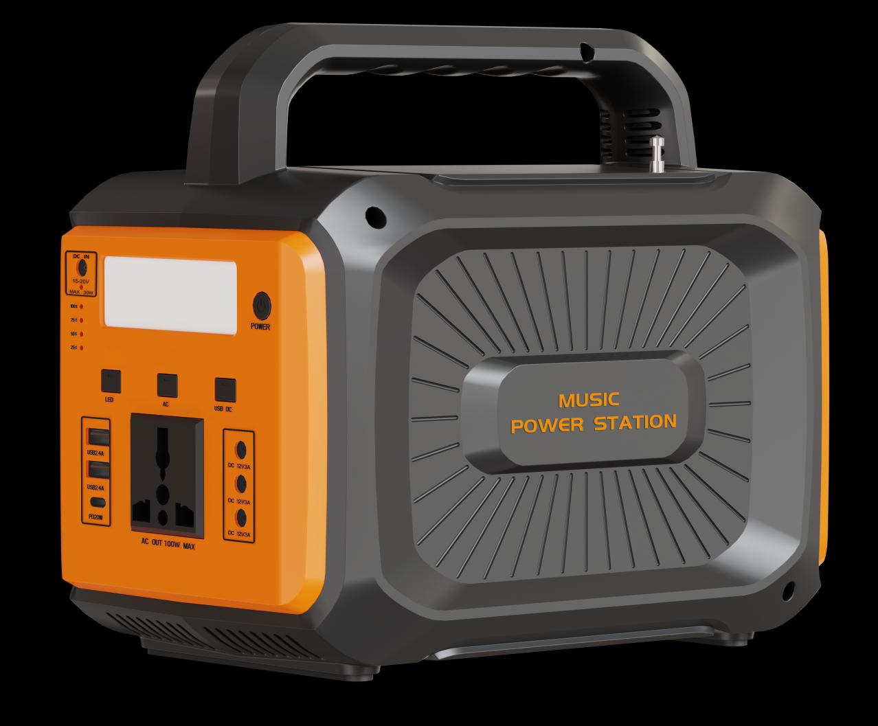 YY-202 Mini Portable Power Station - 3D overview