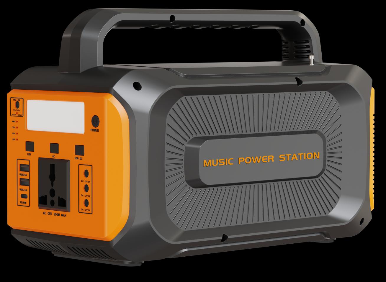 YY-203 Portable Audio Power Station - 3D overview