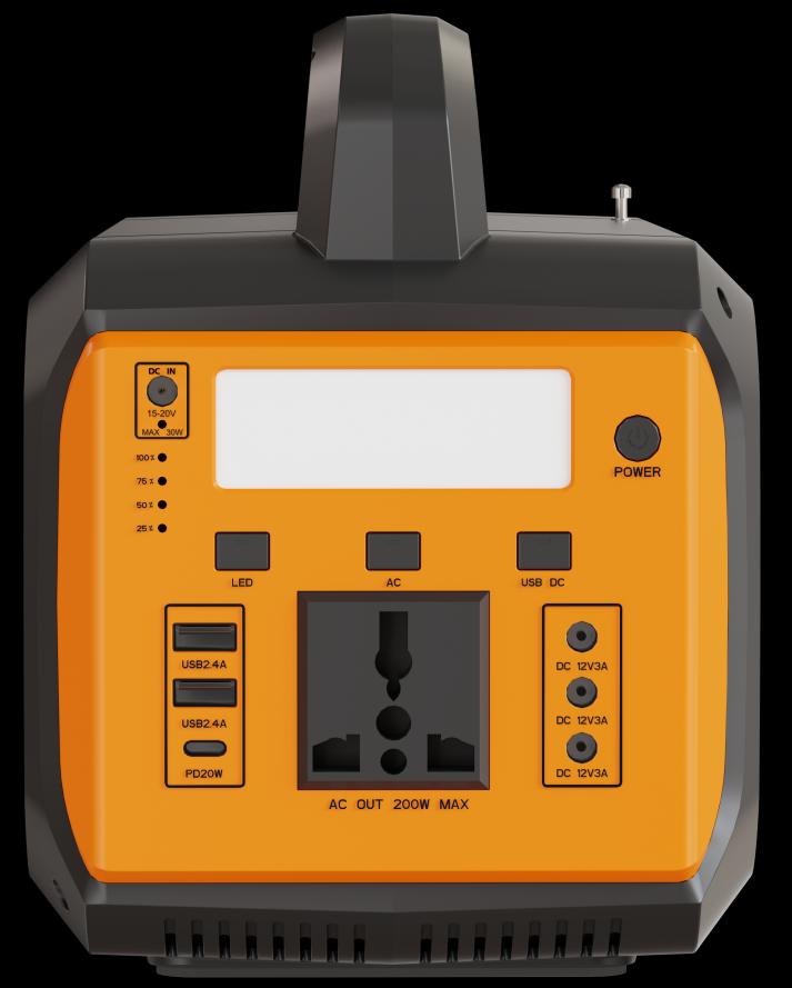 YY-203 front panel with all ports and switches