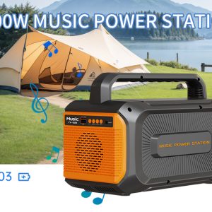 YY-203 200W Music Portable Power Station | Outdoor Camping Power Bank with Built-in Bluetooth Speaker
