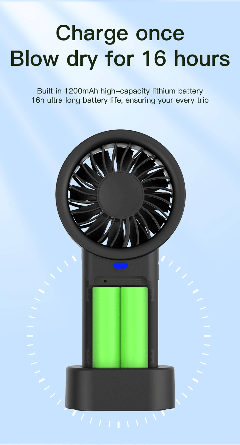N90 Solar Handheld & Desktop Fan English - Image 7