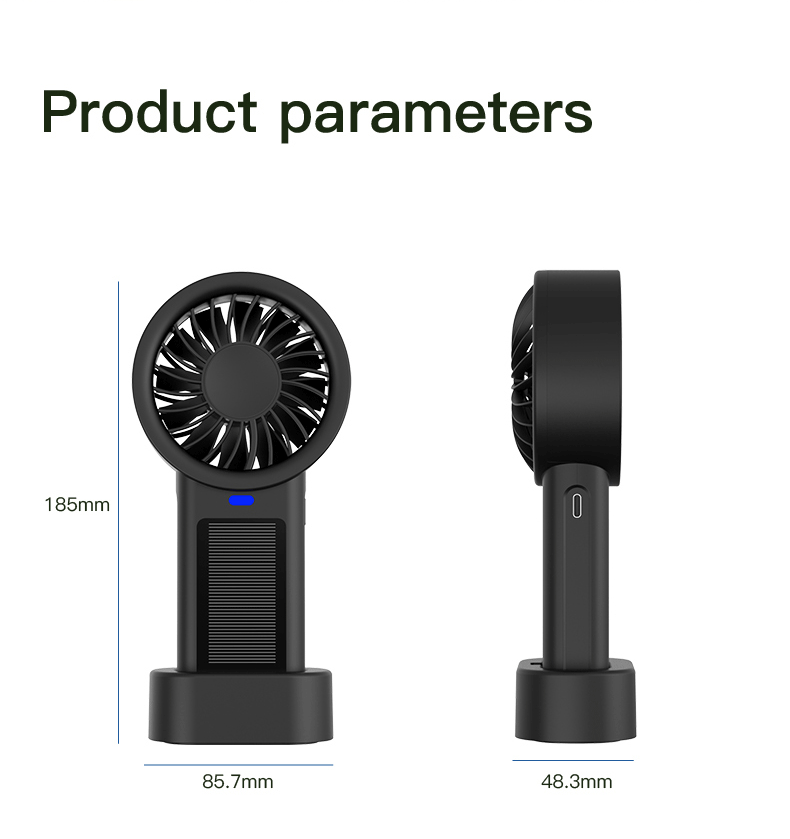 N90 Solar Handheld & Desktop Fan English - Image 8